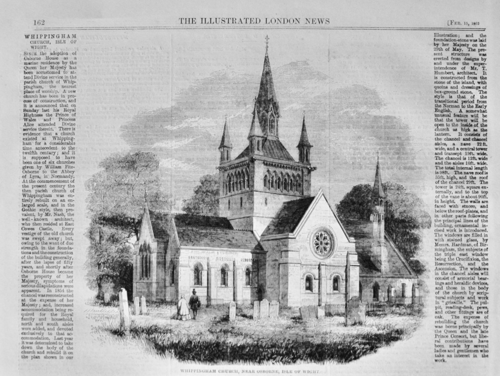 Whippingham Church - 1862