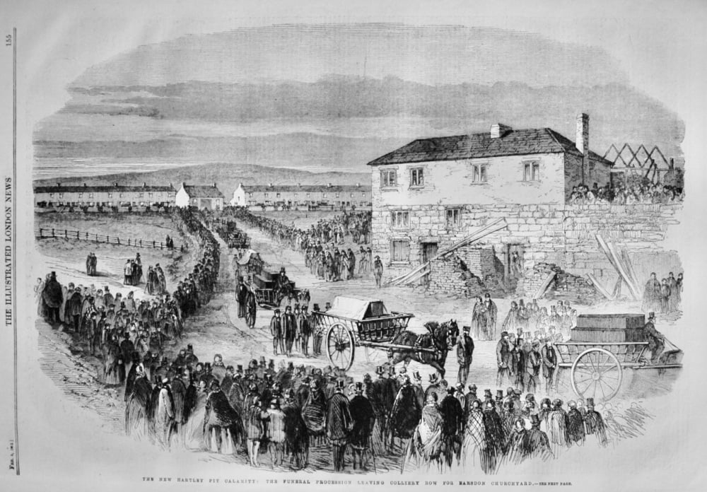 Hartley Pit Calamity:  Funeral Procession - 1862