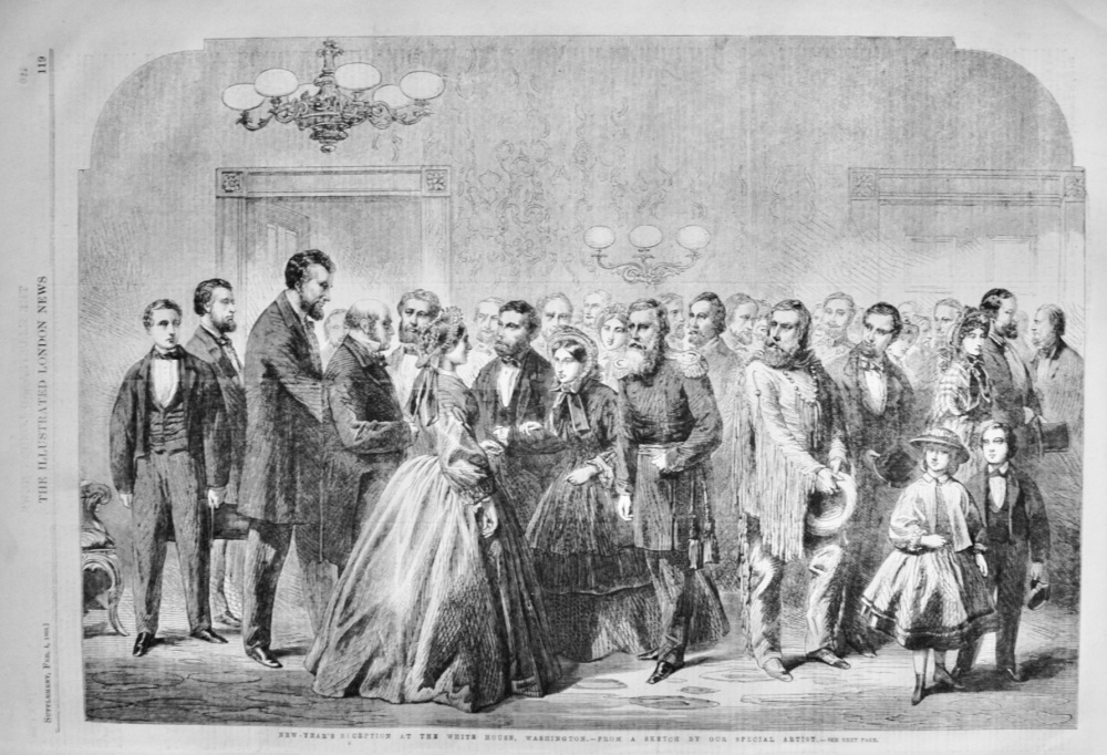 New Year's Reception at The White House - 1862