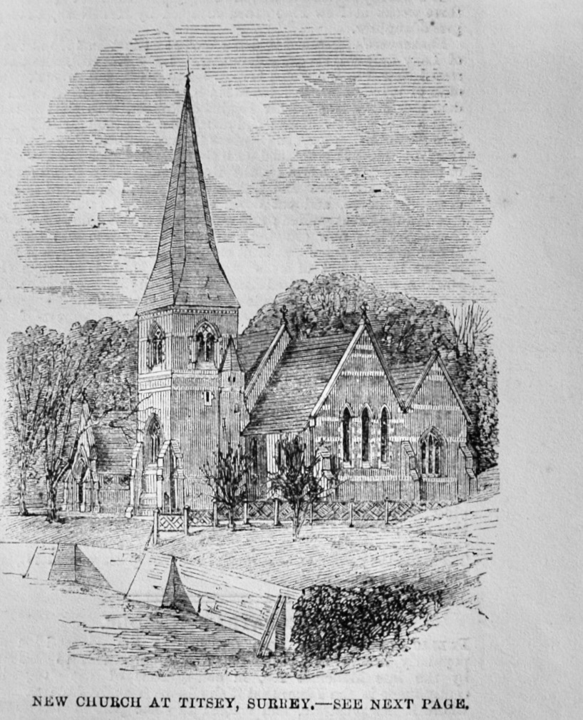 New Church at Titsey, Surrey - 1862