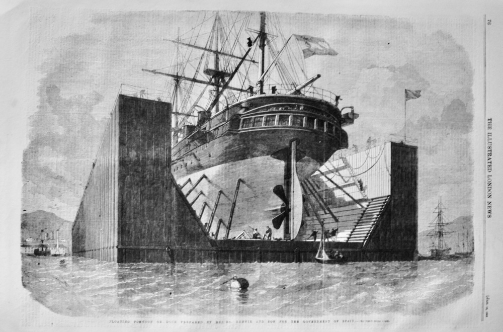 Floating Pontoon or Dock - 1862