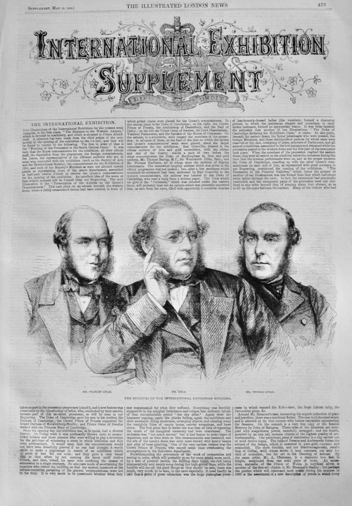 International Exhibition Supplement - 1862