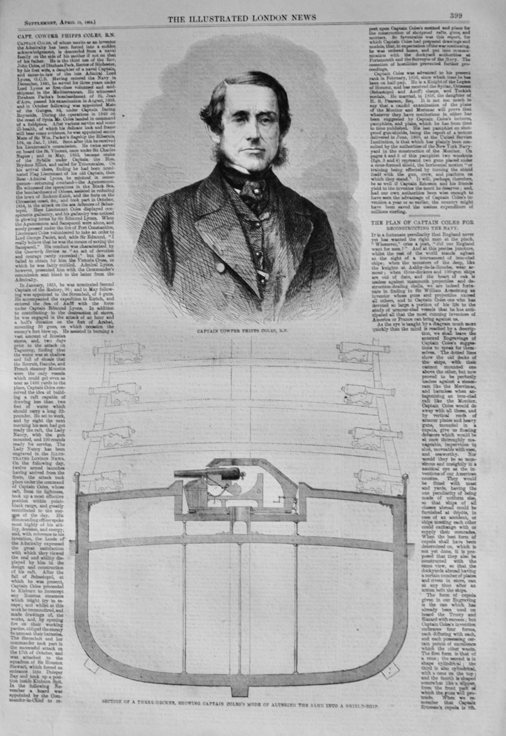 Captain Cowper Coles, R.N. - 1862