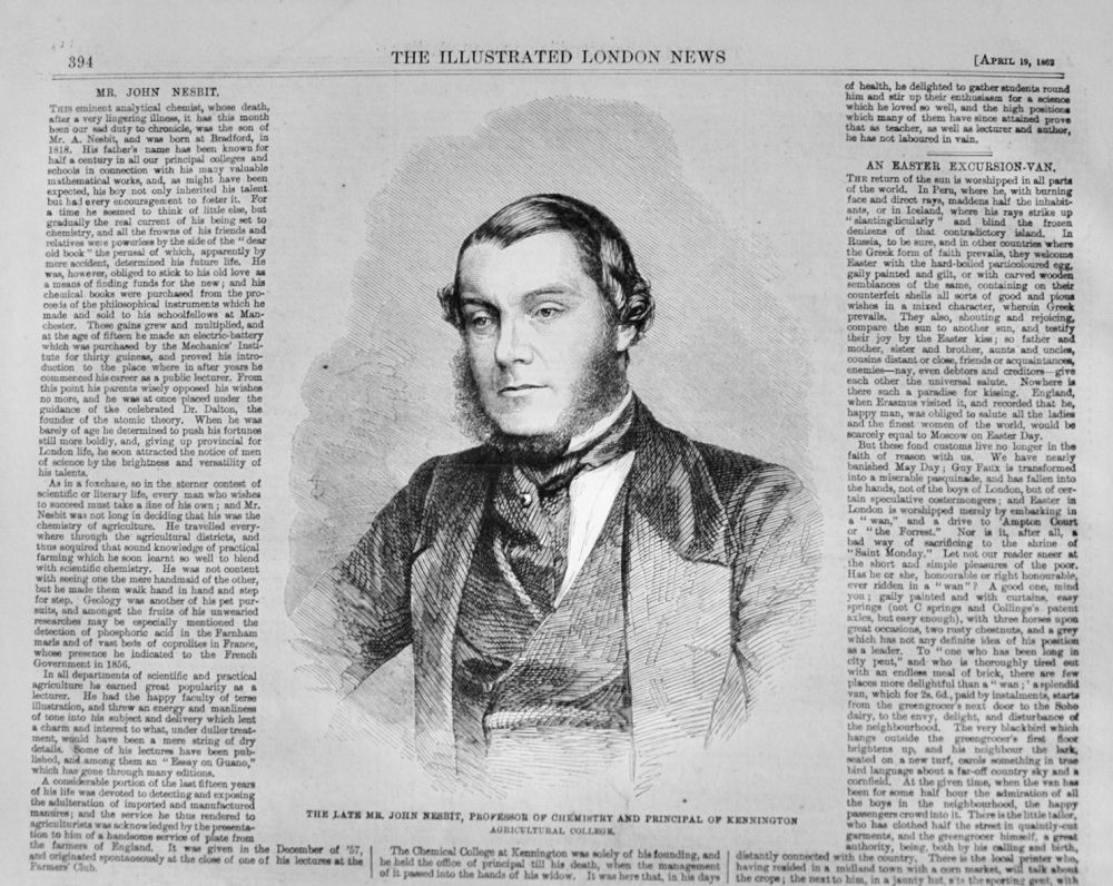 Mr John Nesbit - 1862
