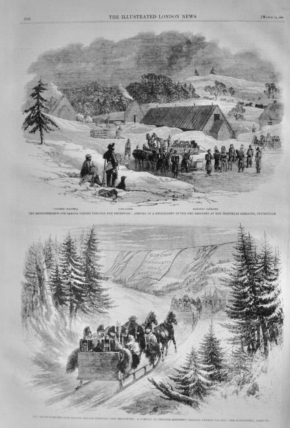 The Reinforcements for Canada - 1862