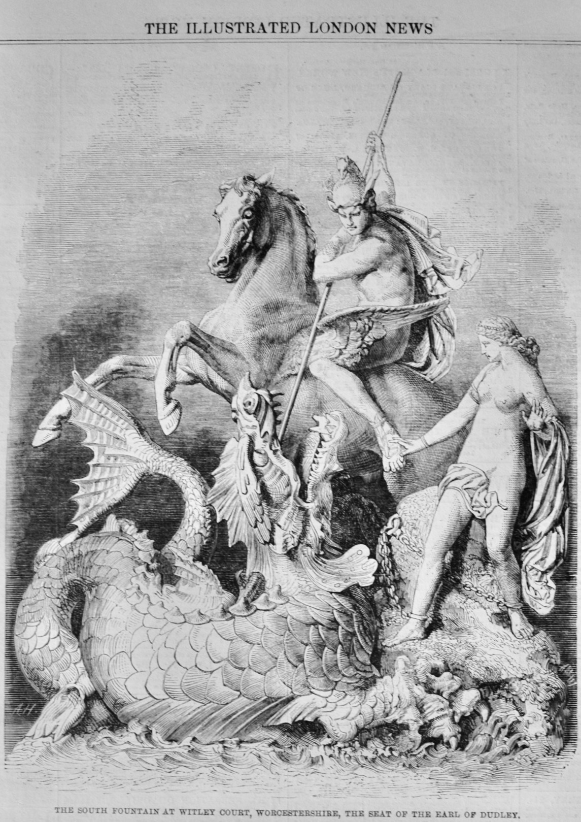 The South Fountain at Witley Court - 1862