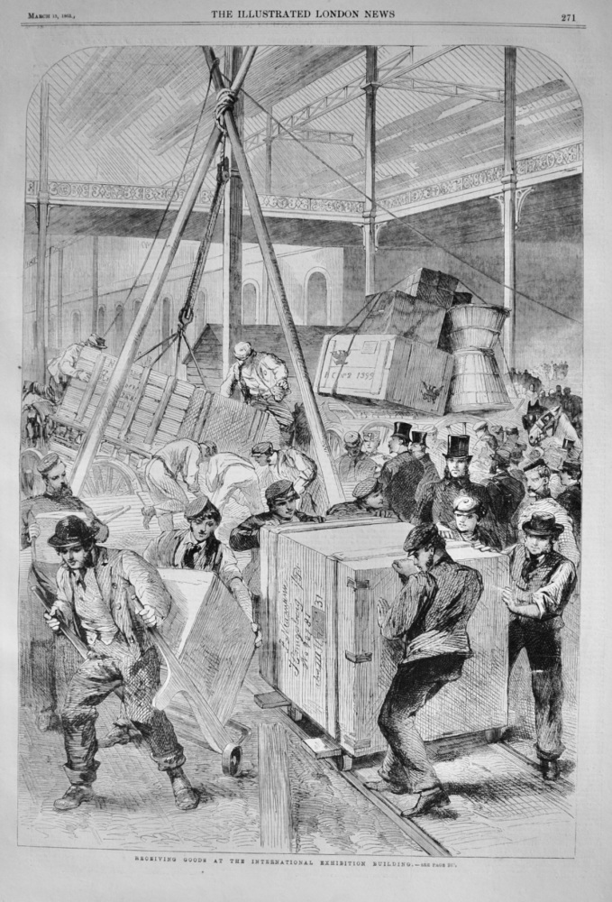 Receiving Goods at the International Exhibition - 1862