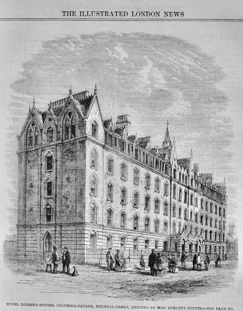 Model Lodging Houses, Columbia Square - 1862