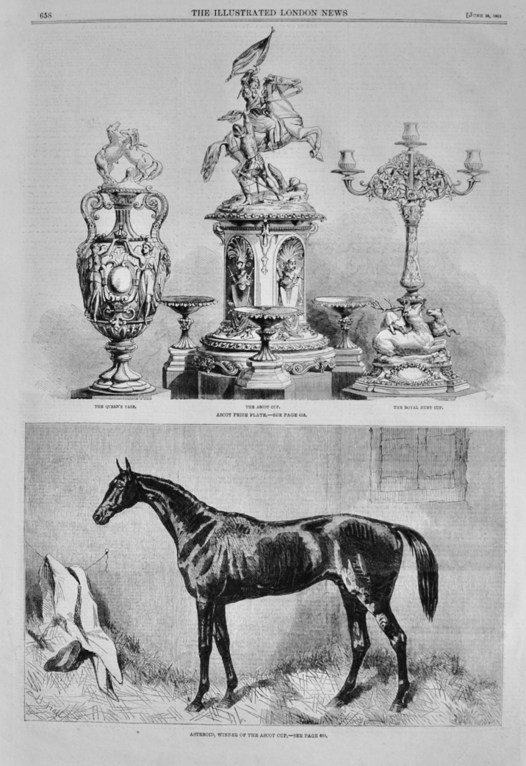 Asteroid, winner of the Ascot Cup - 1862