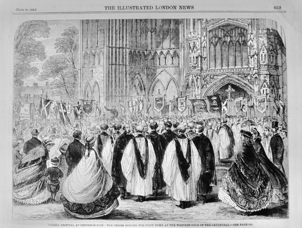 Choral Festivities at Peterborough - 1862