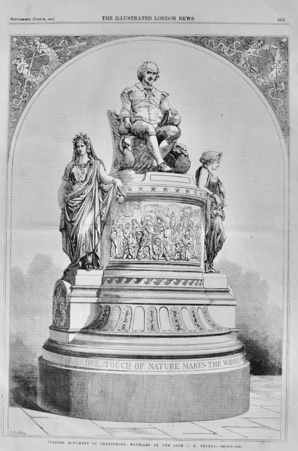 Plaster Monument of Shakespeare - 1862
