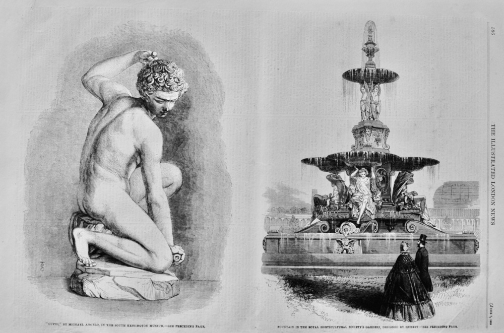Fountain in the Royal Horticultural Society's Gardens - 1862