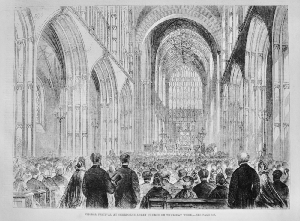 Choral Festival at Sherborne Abbey - 1862
