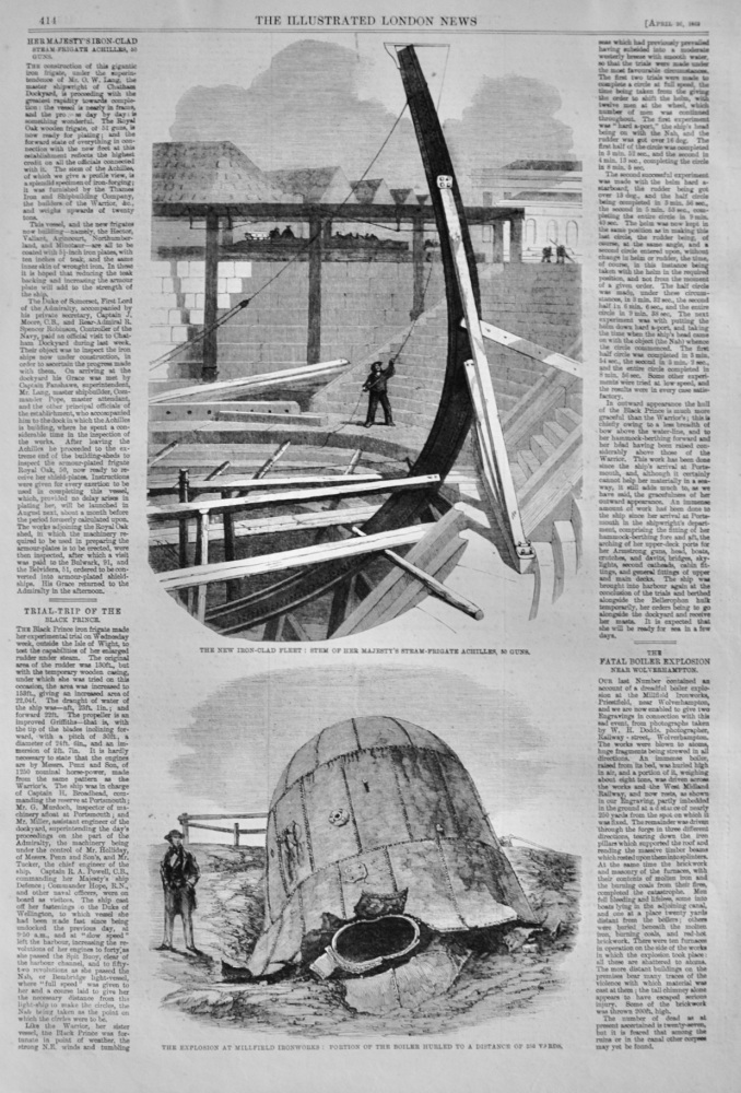 The New Iron Clad Frigate "Achilles"