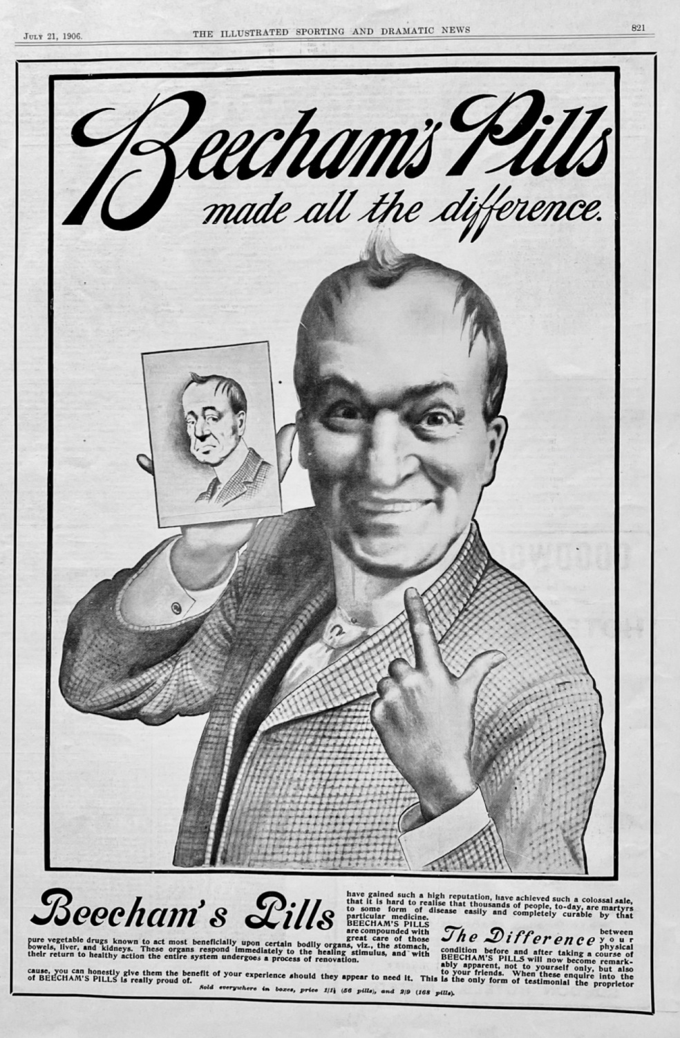 Beecham's Pills. 1906.