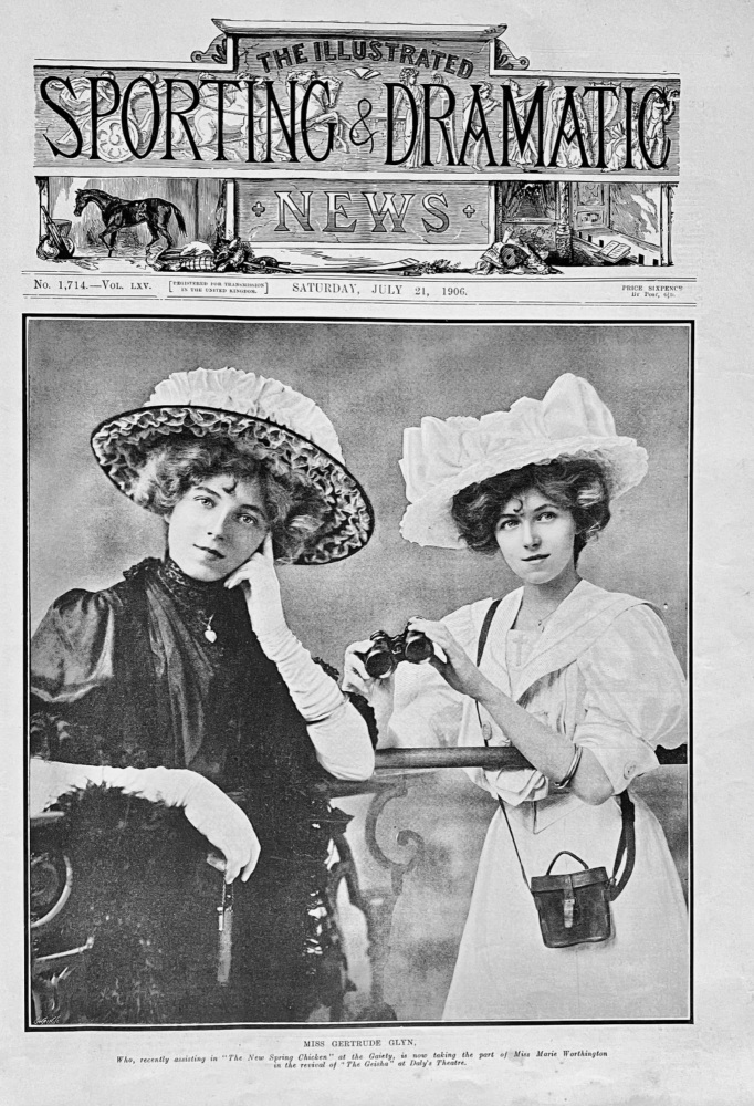 Miss Gertrude Glyn.  1906.