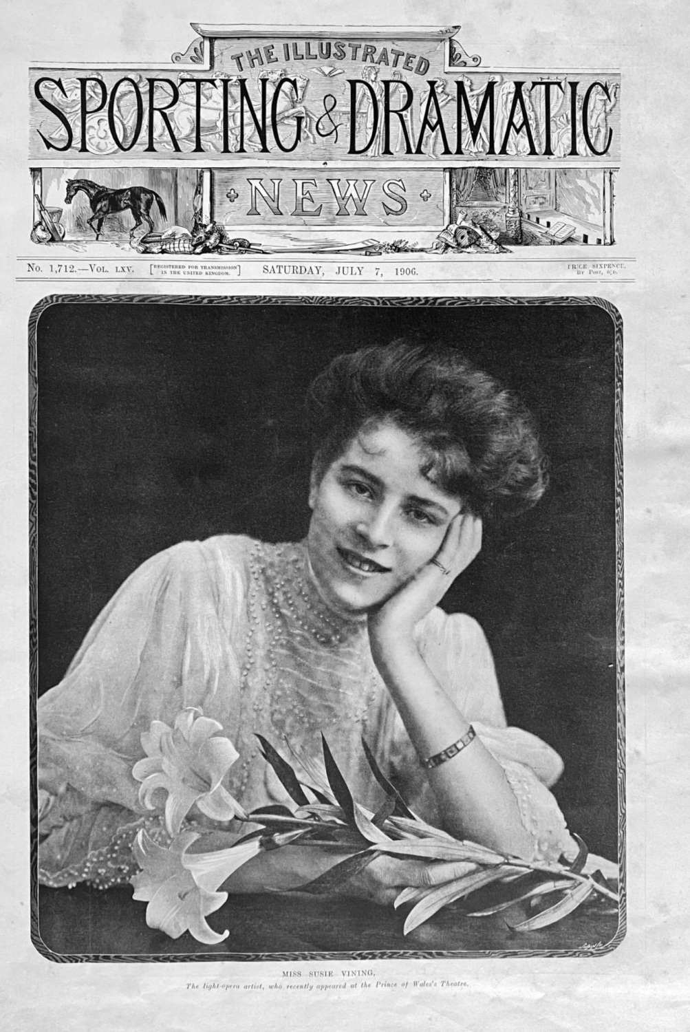 Miss Susie Vining.  1906.