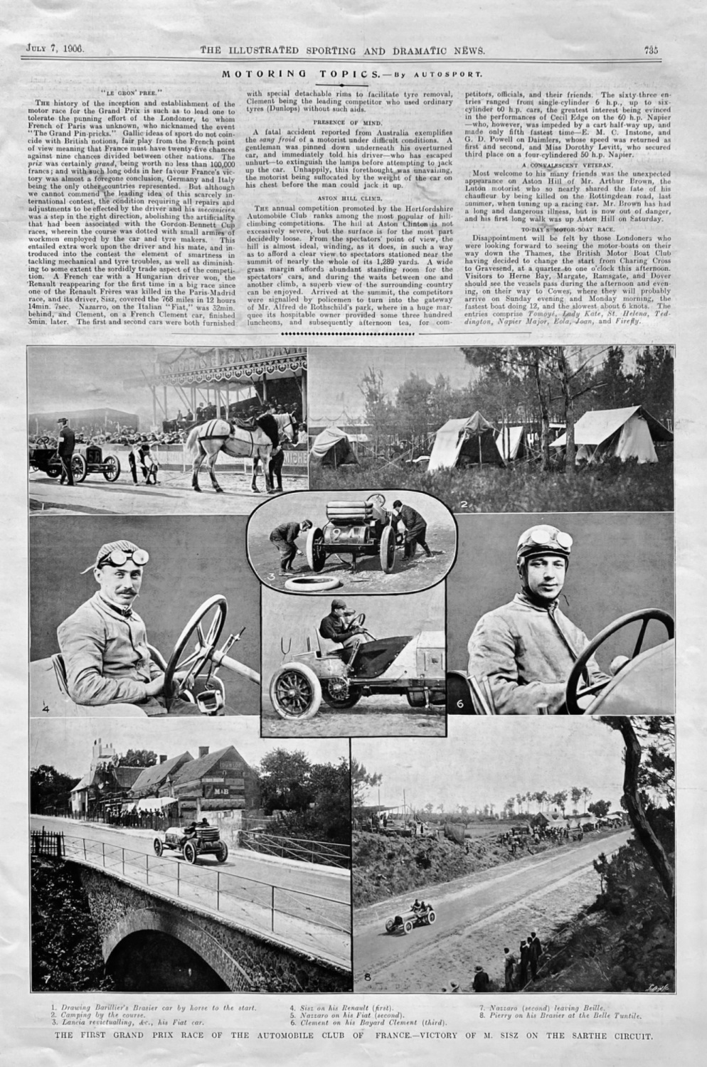 Motoring Topics.  July 1906.