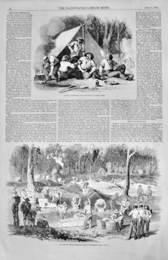 Gold Mining in Australia - 1852
