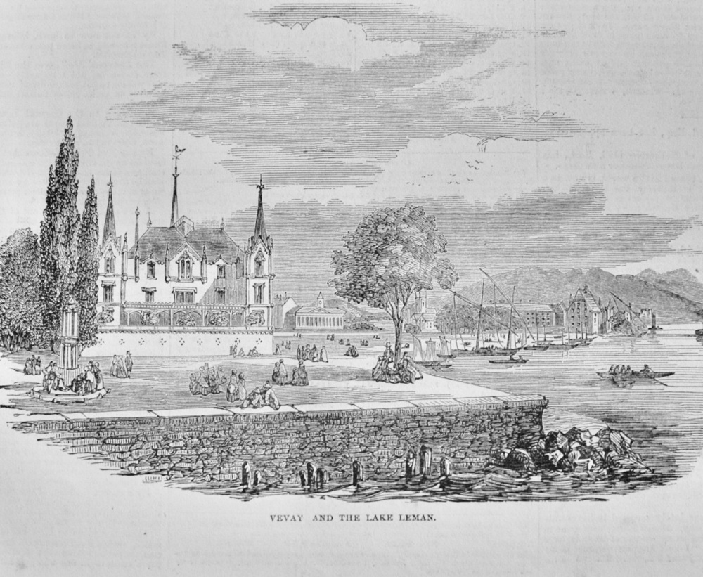 Vevey and the Lake Leman -1852