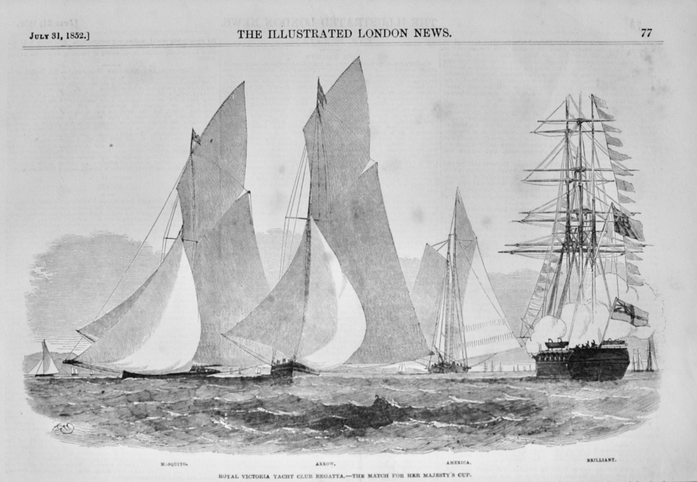 Royal Victoria Yacht Club Regatta - 1852