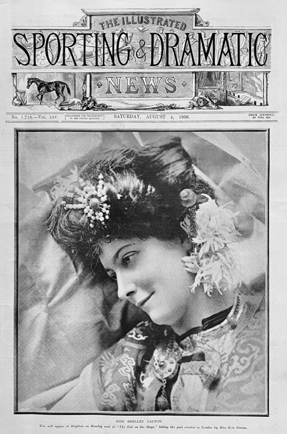 Miss Shelley Calton.  1906.