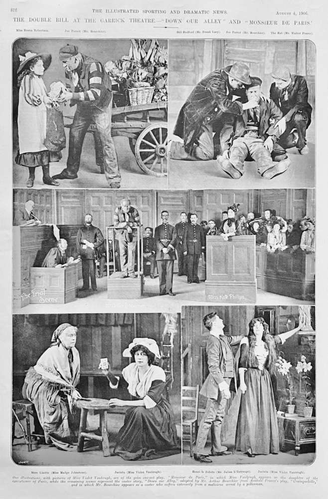 The Double Bill at the Garrick Theatre.- "Down Our Alley" and "Monsieur de Paris."