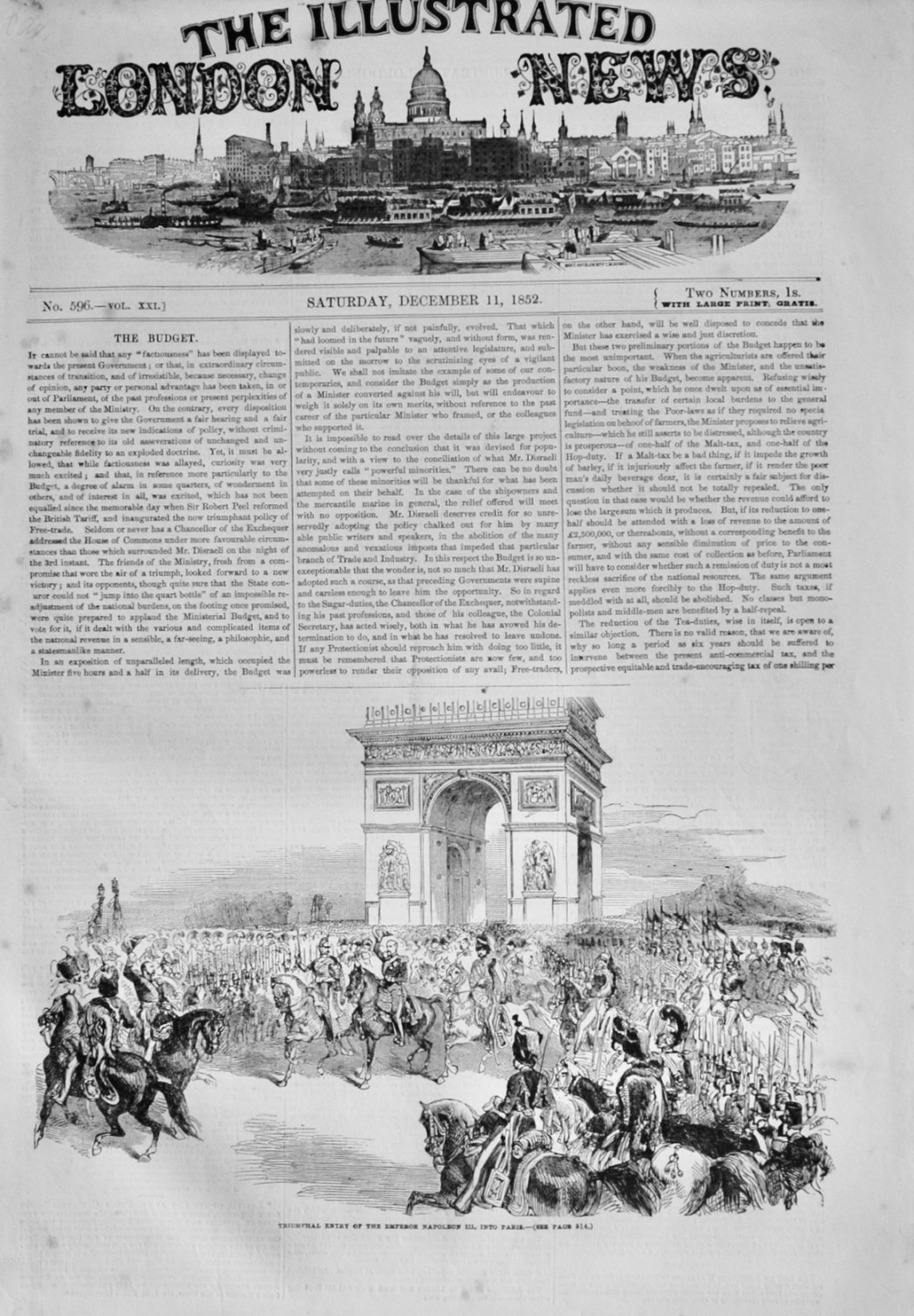 The Illustrated London News - December 11, 1852