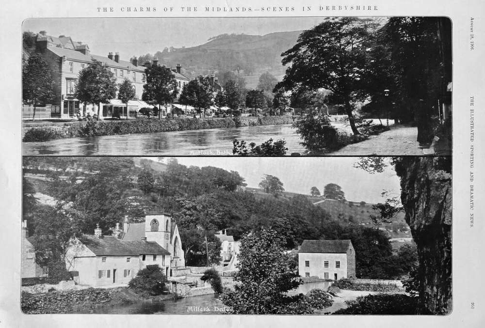 The Charms of the Midlands.- Scenes in Derbyshire.  1906.