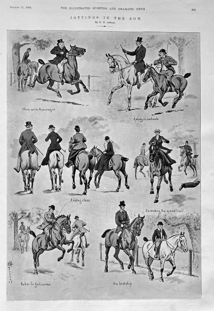 Jottings in the Row.  1906.