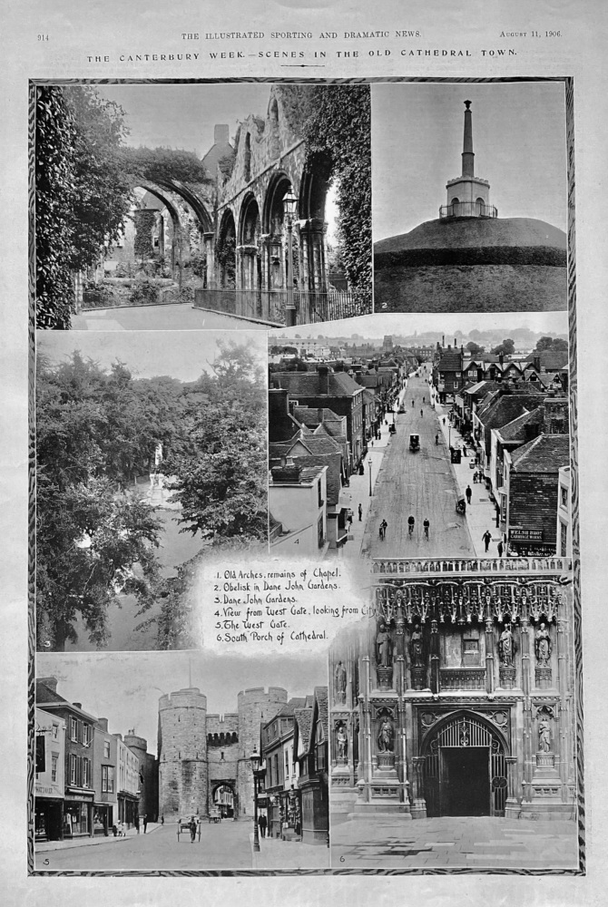 The Canterbury Week.- Scenes in the Old Cathedral City. 1906.