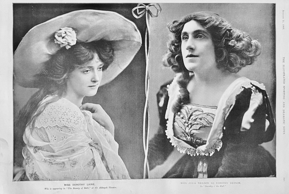 Miss Dorothy Laine.  &  Miss Julia Neilson.  1906.