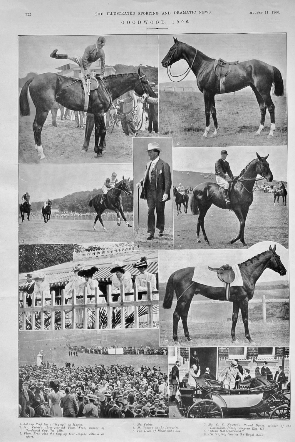 Goodwood.  1906.  (Horseracing).