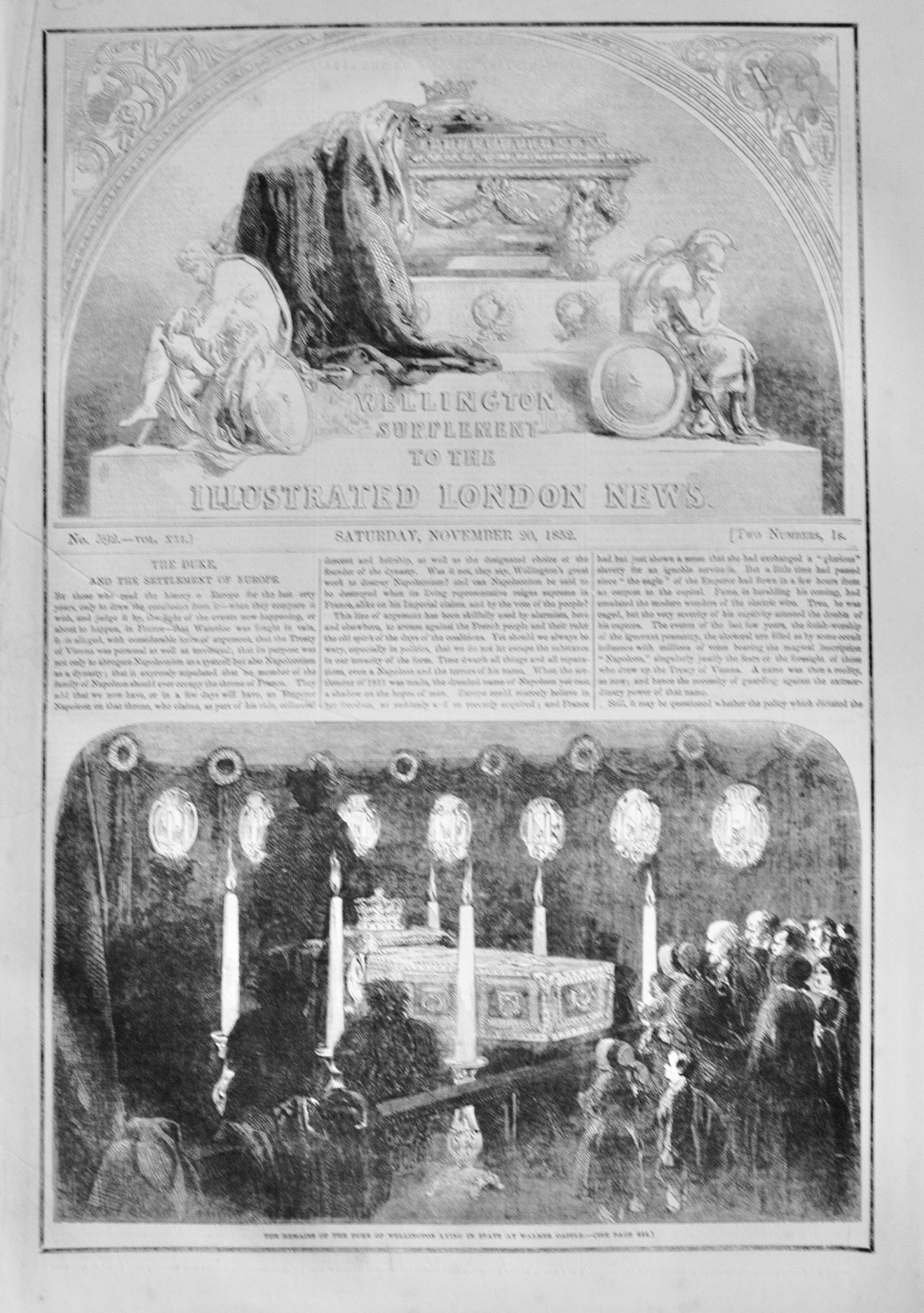 The Illustrated London News - Wellington Supplement - 1852