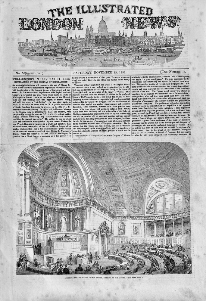 The Illustrated London News - November 13, 1852