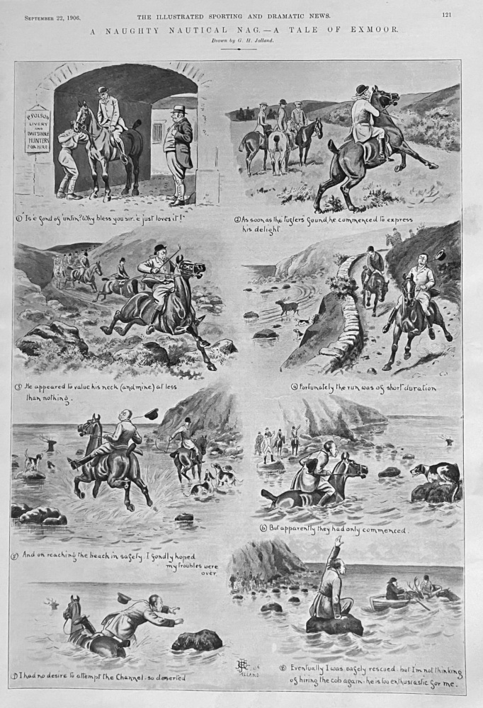 A Naughty Nautical Nag.-  A Tale of Exmoor.  1906.