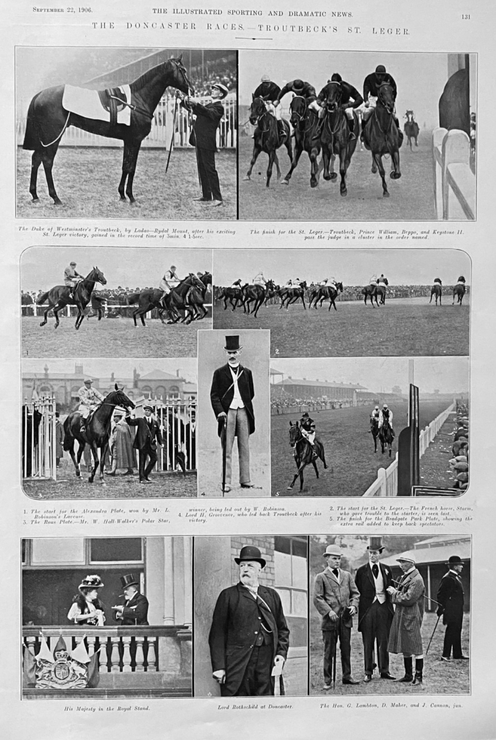 The Doncaster Races.- Troutbeck's St. Leger.  1906.