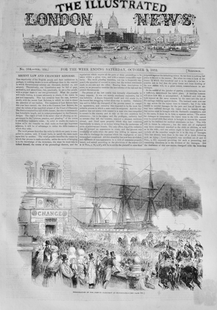 The Illustrated London News - October 9, 1852