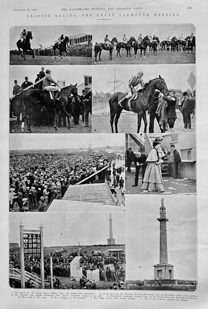 Seaside Racing.- The Great Yarmouth Meeting.  1906.