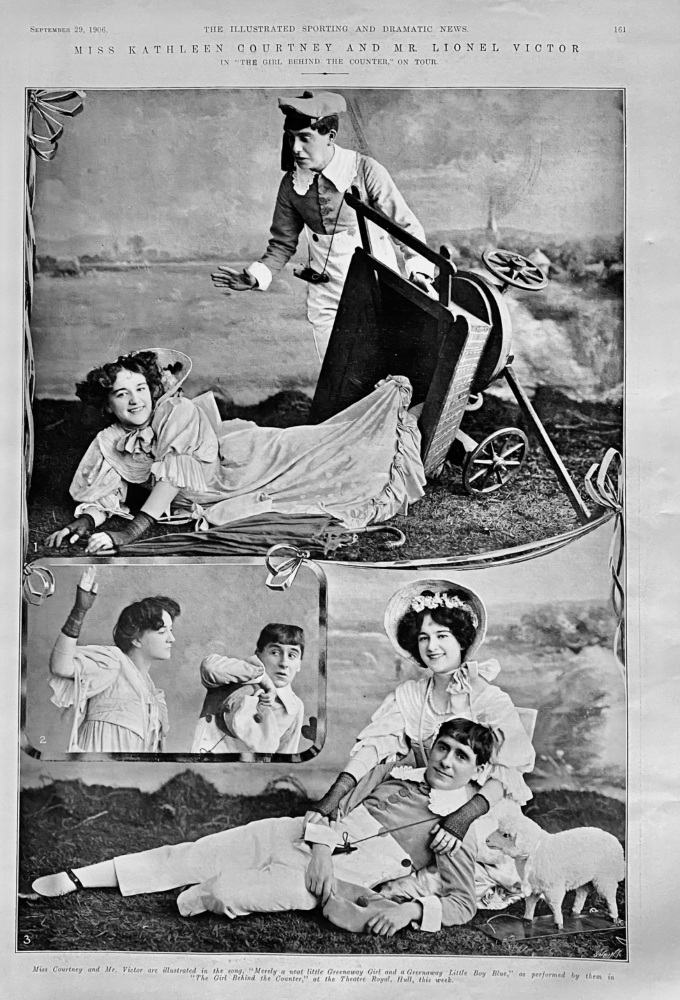 Miss Kathleen Courtney and Mr. Lionel Victor.  1906.