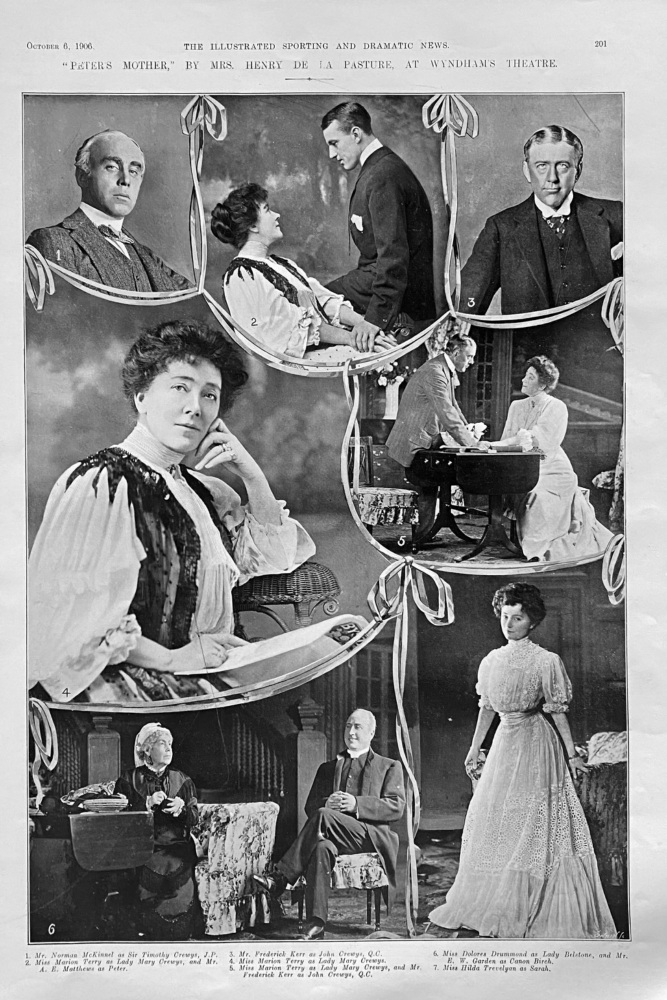 "Peter's Mother,"  by Mrs. Henry de la Pasture, at Wyndham's Theatre.  1906.