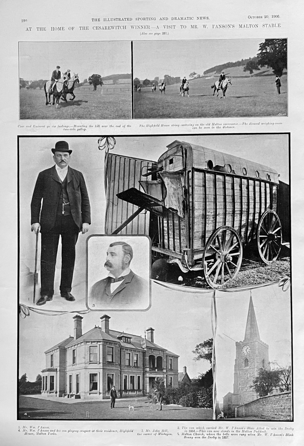 At the Home of the Csarewitch Winner -  A Visit to Mr. W. I'Anson's  Malton