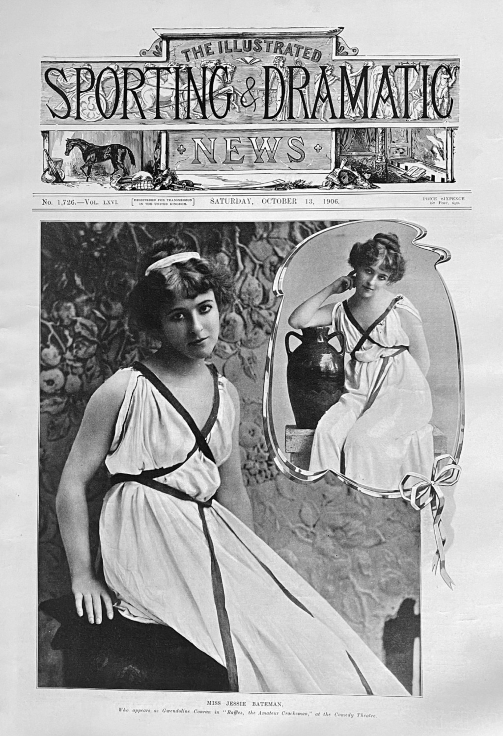 Miss Jessie Bateman.  1906.  (Actress).