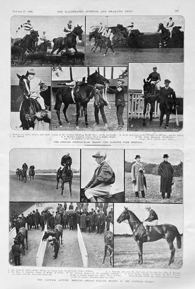 The Opening Steeplechase Season.-  The Sandown Park Meeting.  1906.