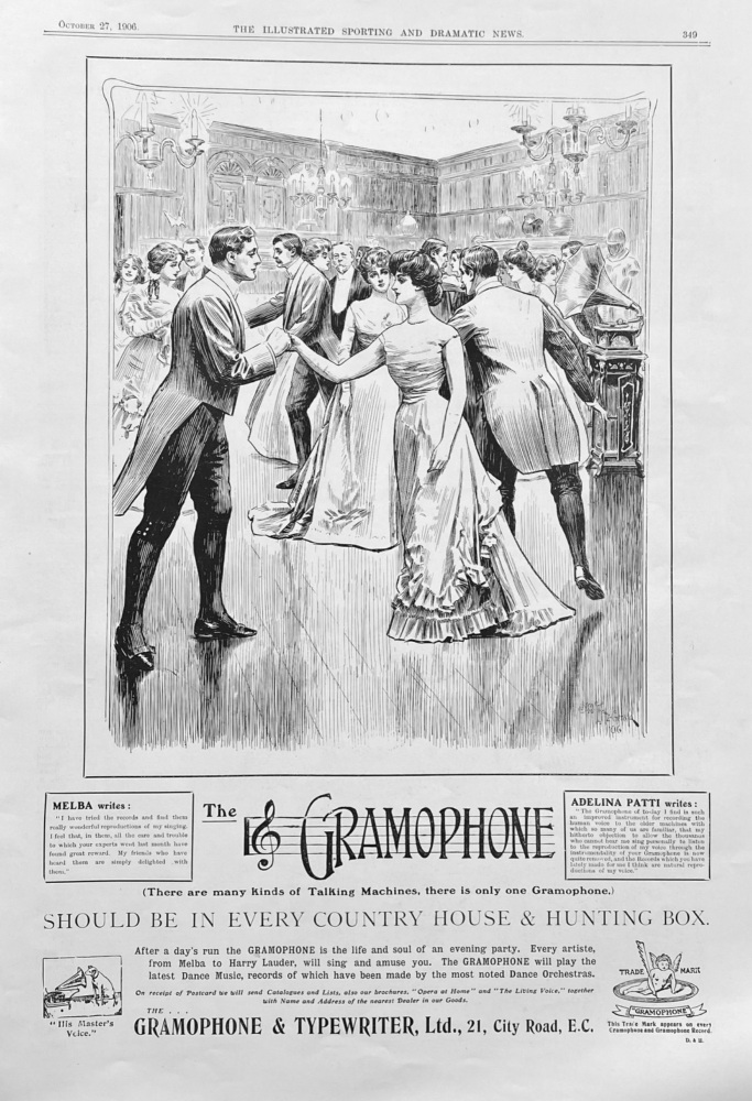 The Gramophone & Typewriter Ltd.  1906.