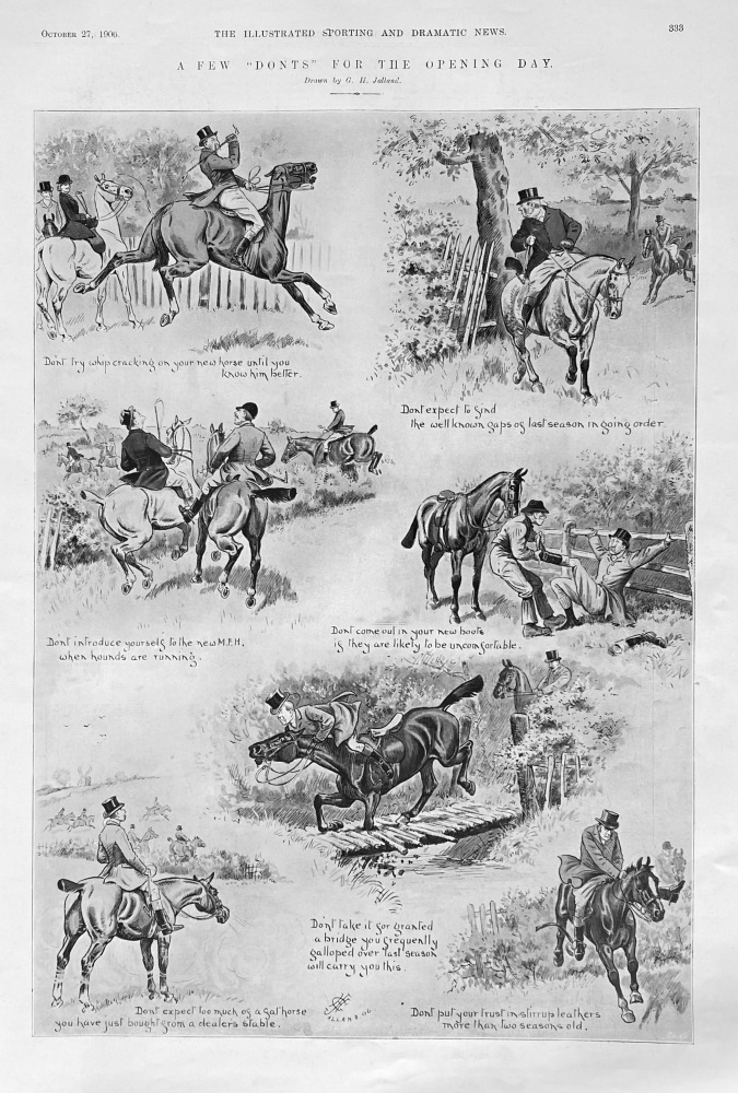 A Few "Donts" for the Opening Day.  1906.