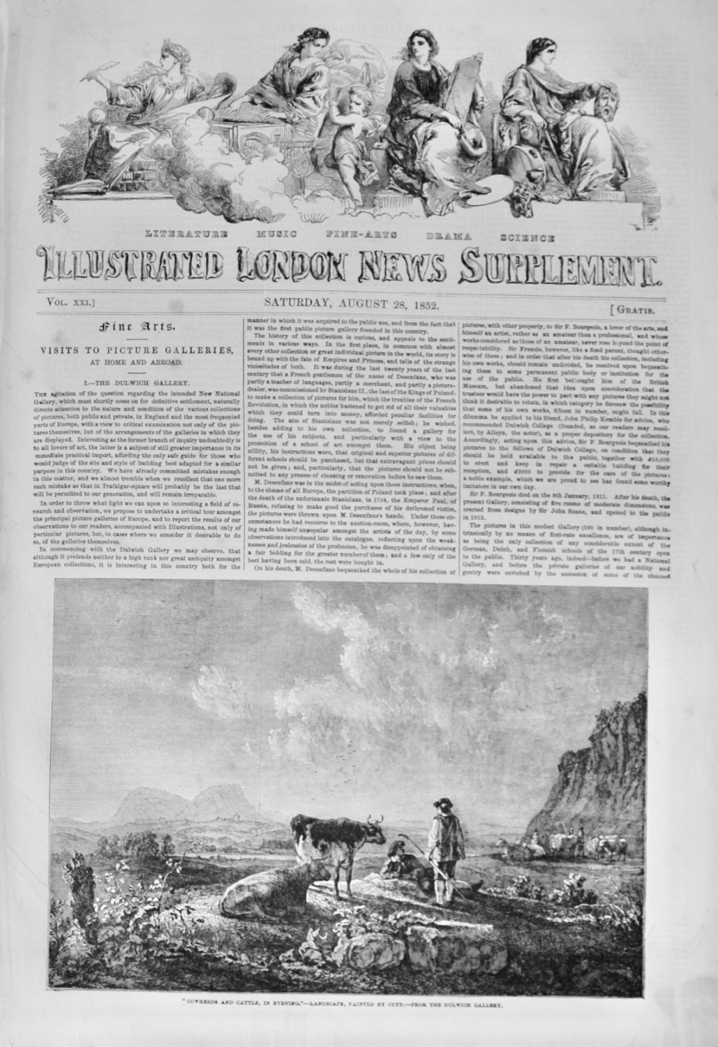 The Illustrated London News - August 28, 1852 - Supplement
