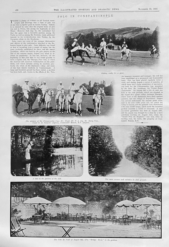 Polo in Constantinople.  1906.