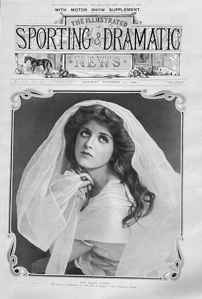 Miss Gladys Cooper.  1906.