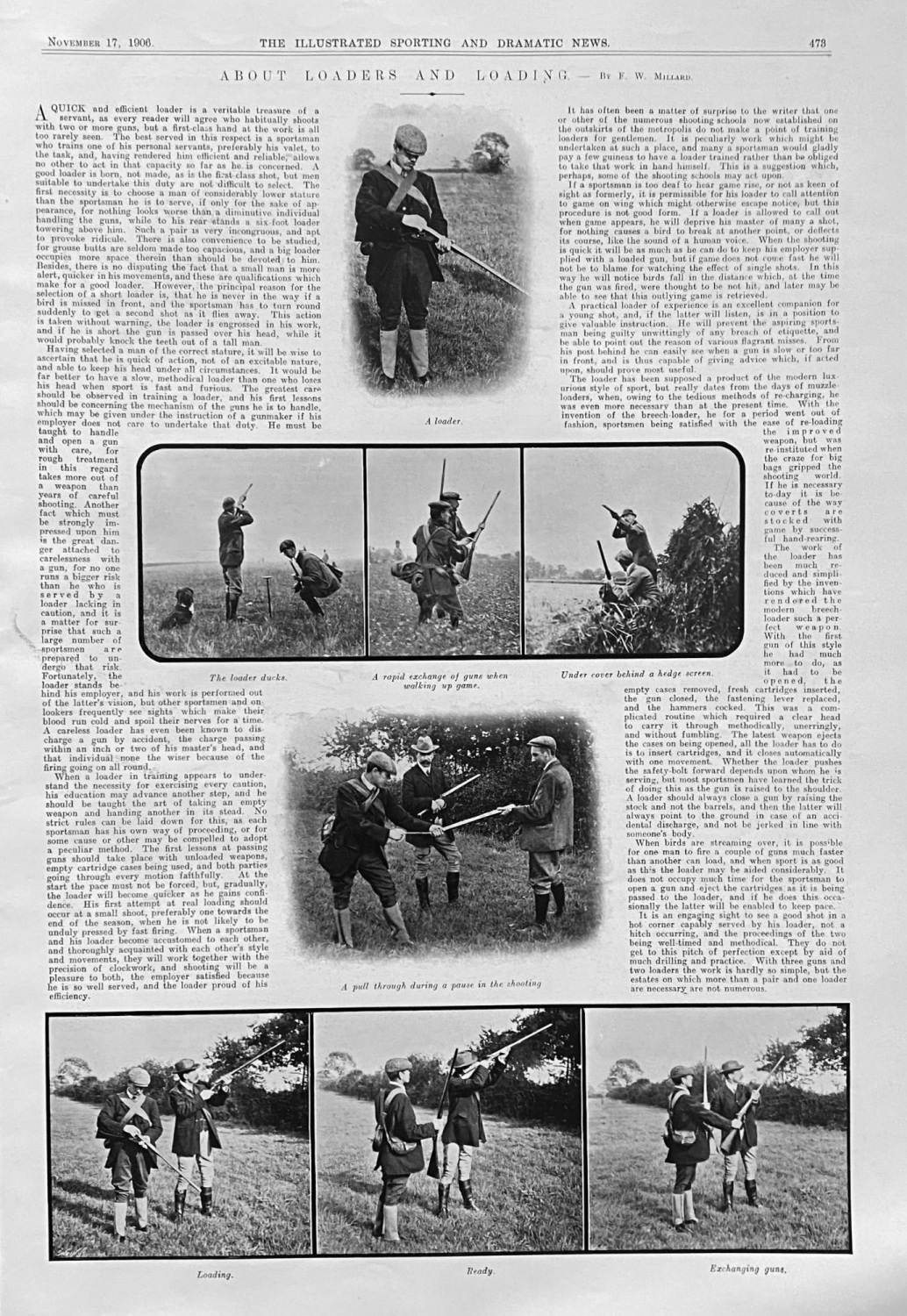 About Loaders and Loading.  (Shooting)  1906.